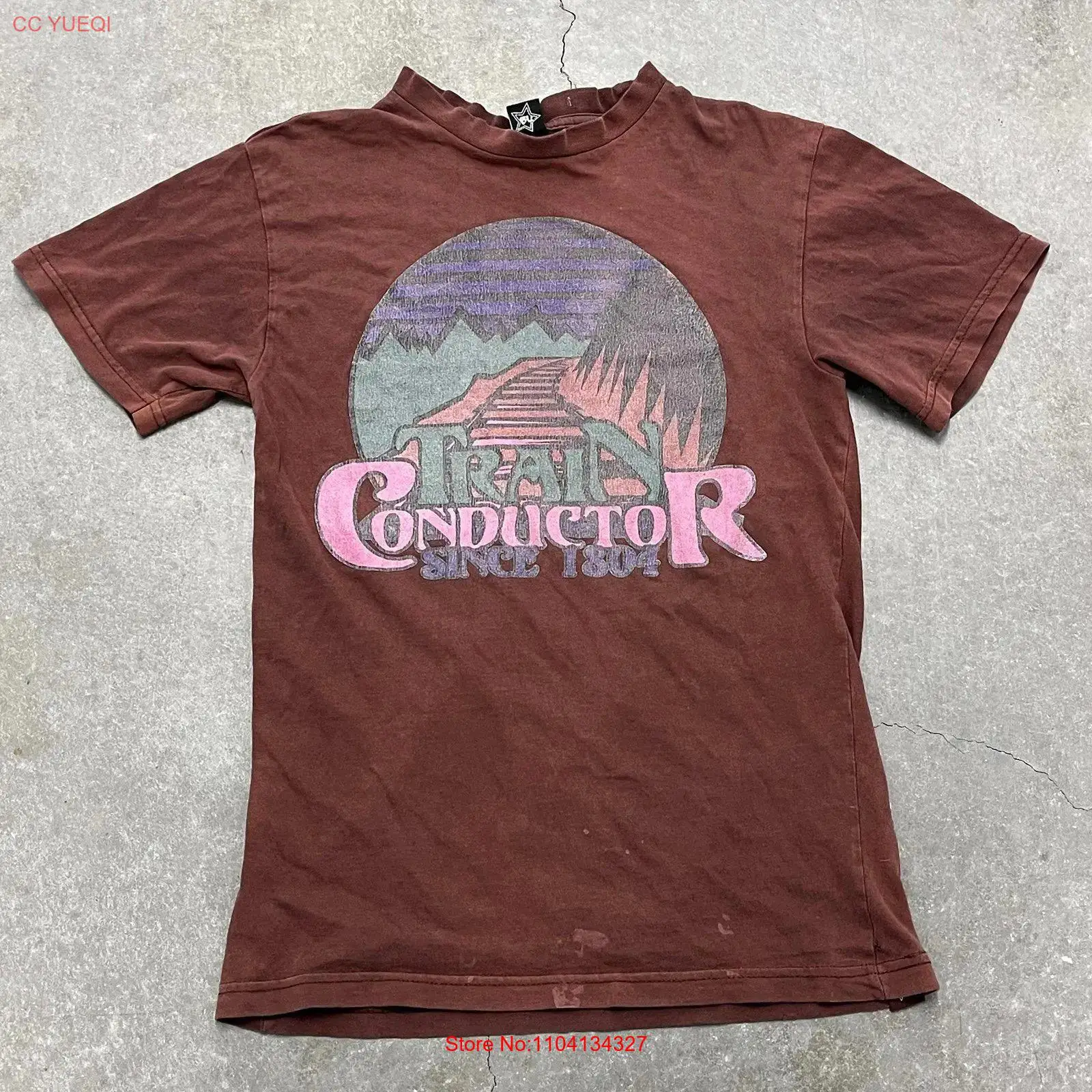 Vintage Fashion Logo - Train Conductor Logo T Shirt vintage