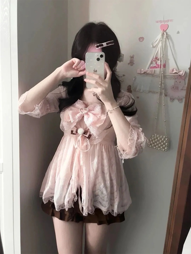 Vintage Fashion Years - Spring Summer New Vintage Pink Halter