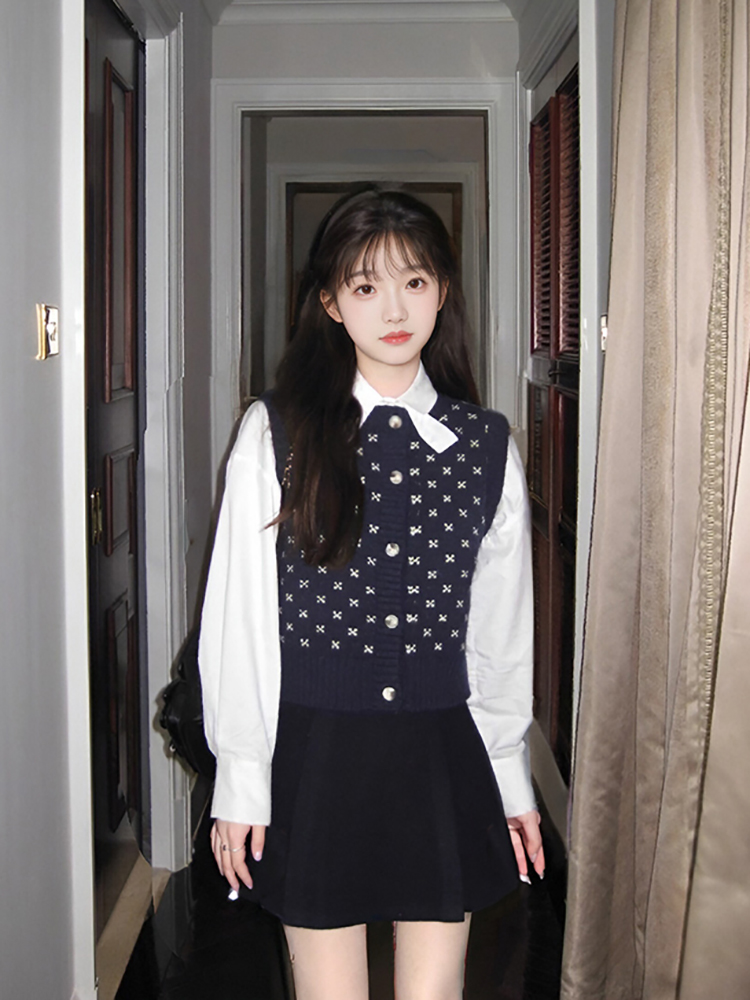 Vintage Fashion Years - Korean Drama Inspired Women's Knitted Long