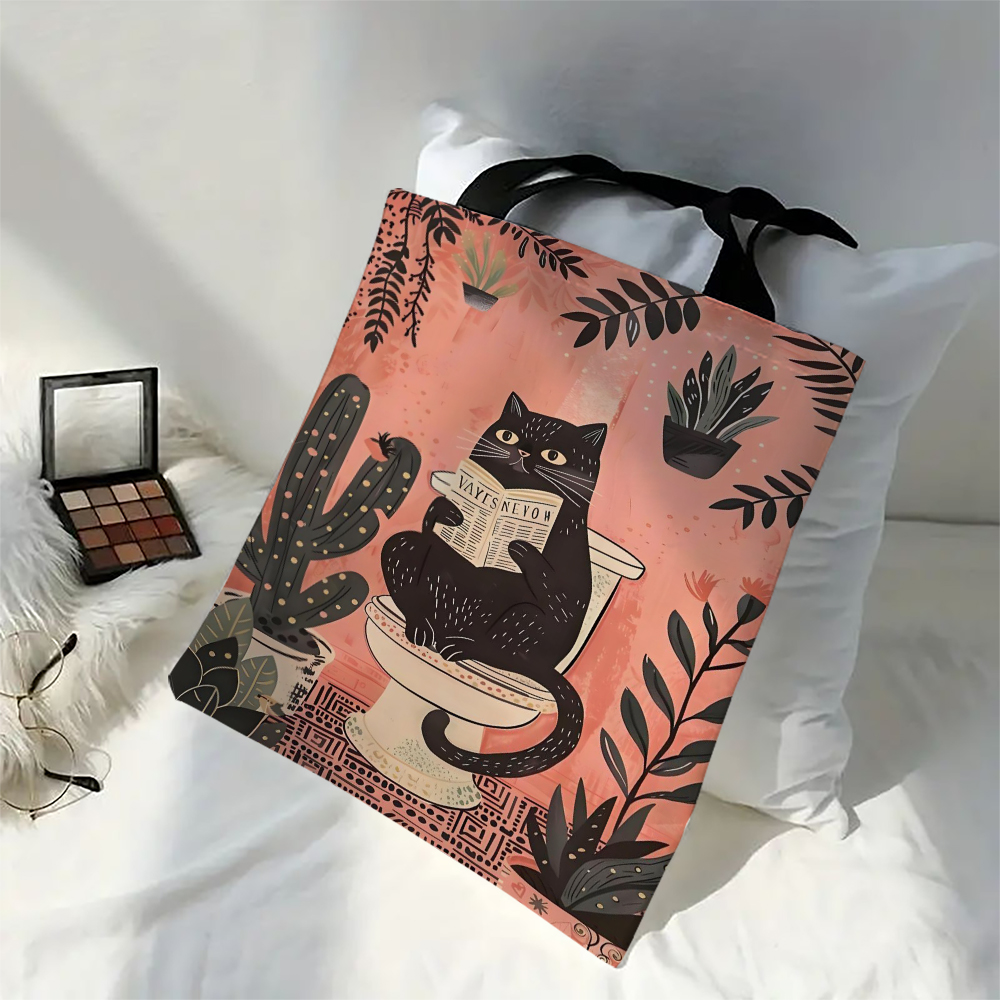 1pc Black Cat Shoulder Bags Fu - Vintage Fashion Newspaper review and price