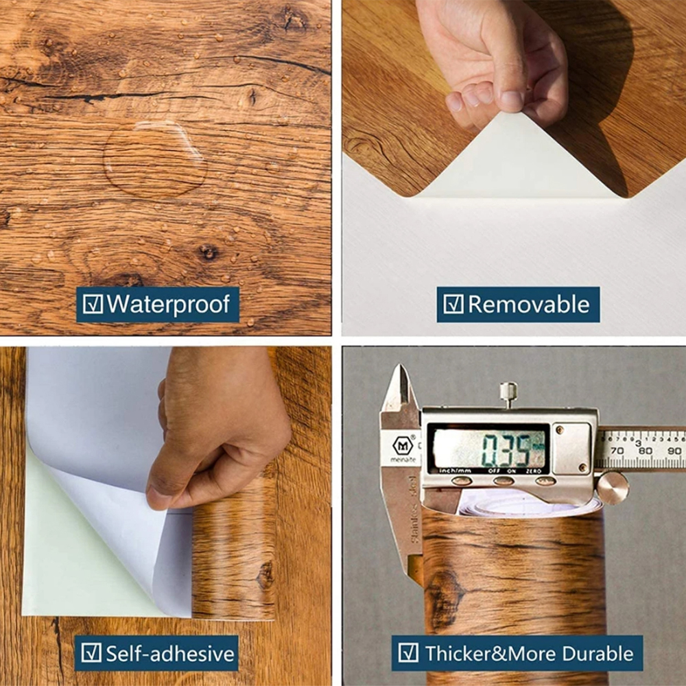 Wood Grain Contact Paper Brown - Vintage Fashion Wallpaper review and price
