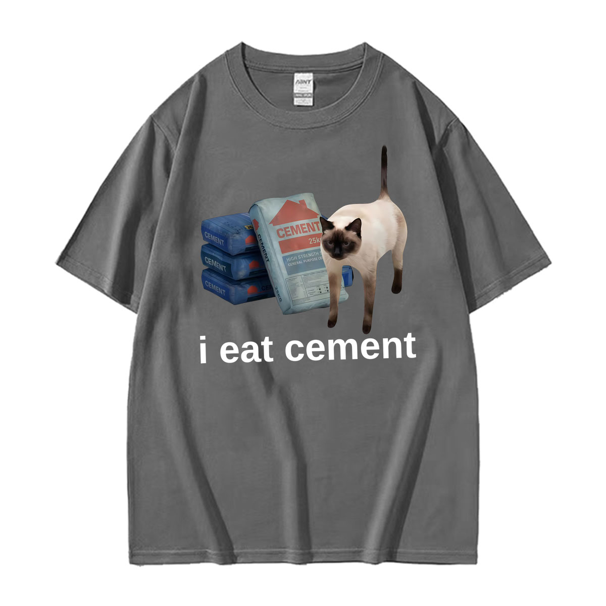 Funny I Eat Cement Cat Meme We - Vintage Fashion Gen Z review and price