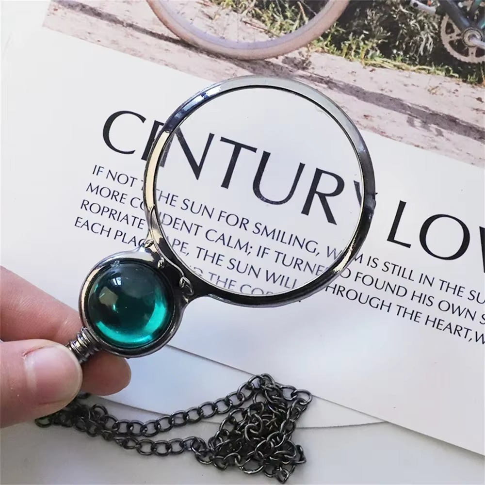 Magnifying Glass Necklace Vint - Vintage Fashion Newspaper review and price