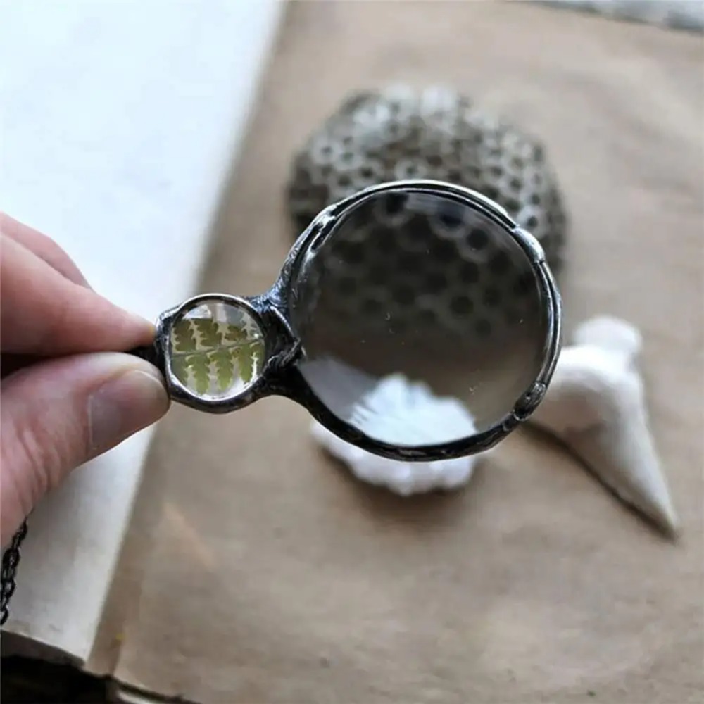Magnifying Glass Necklace Vint - Vintage Fashion Newspaper review and price