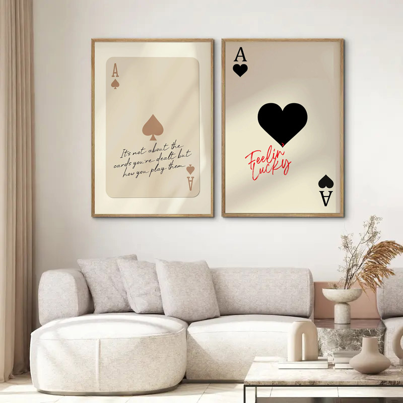 1pcs Ace Card Positive Sayings - Vintage Vogue Fashion Poster review and price