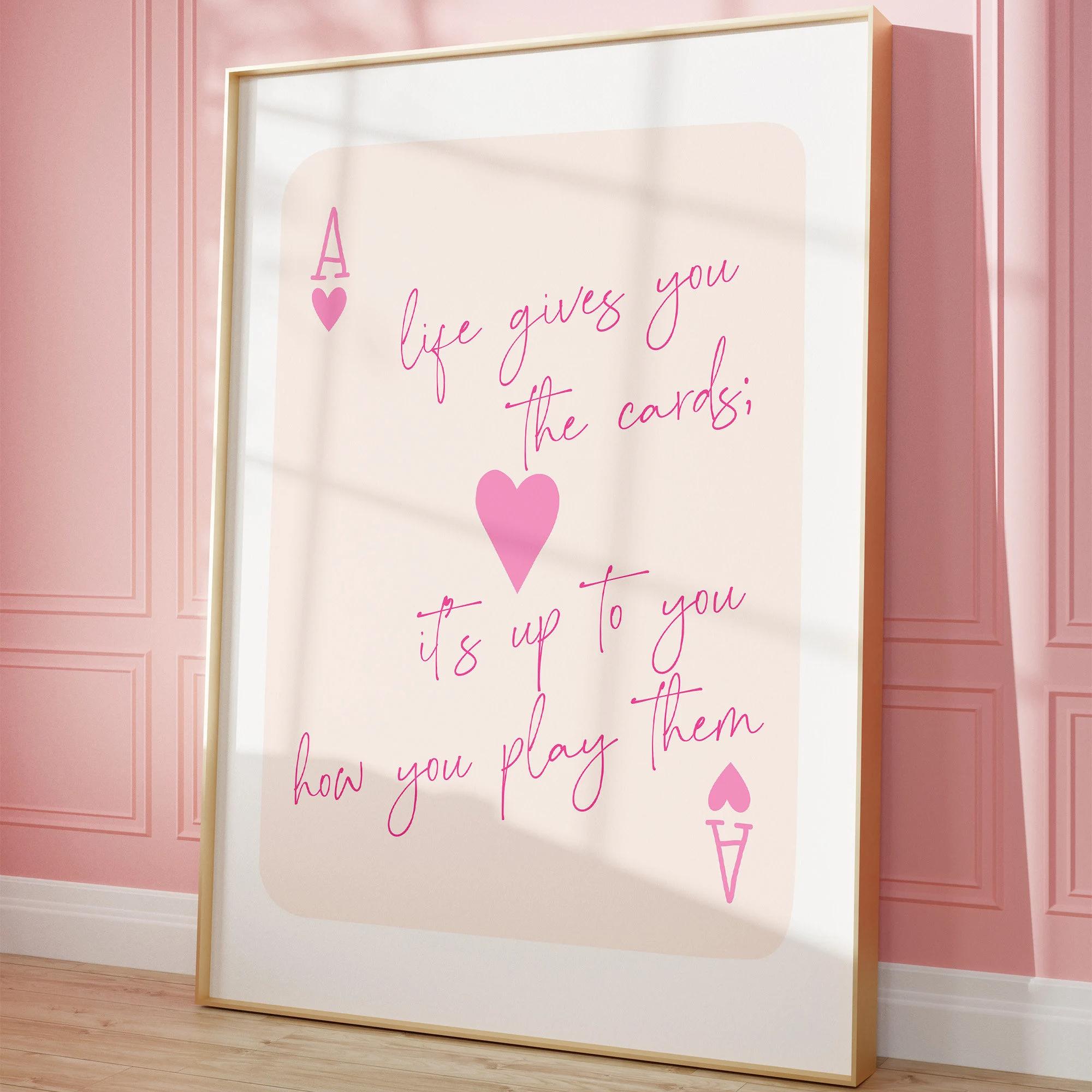 1pcs Ace Card Positive Sayings - Vintage Vogue Fashion Poster review and price