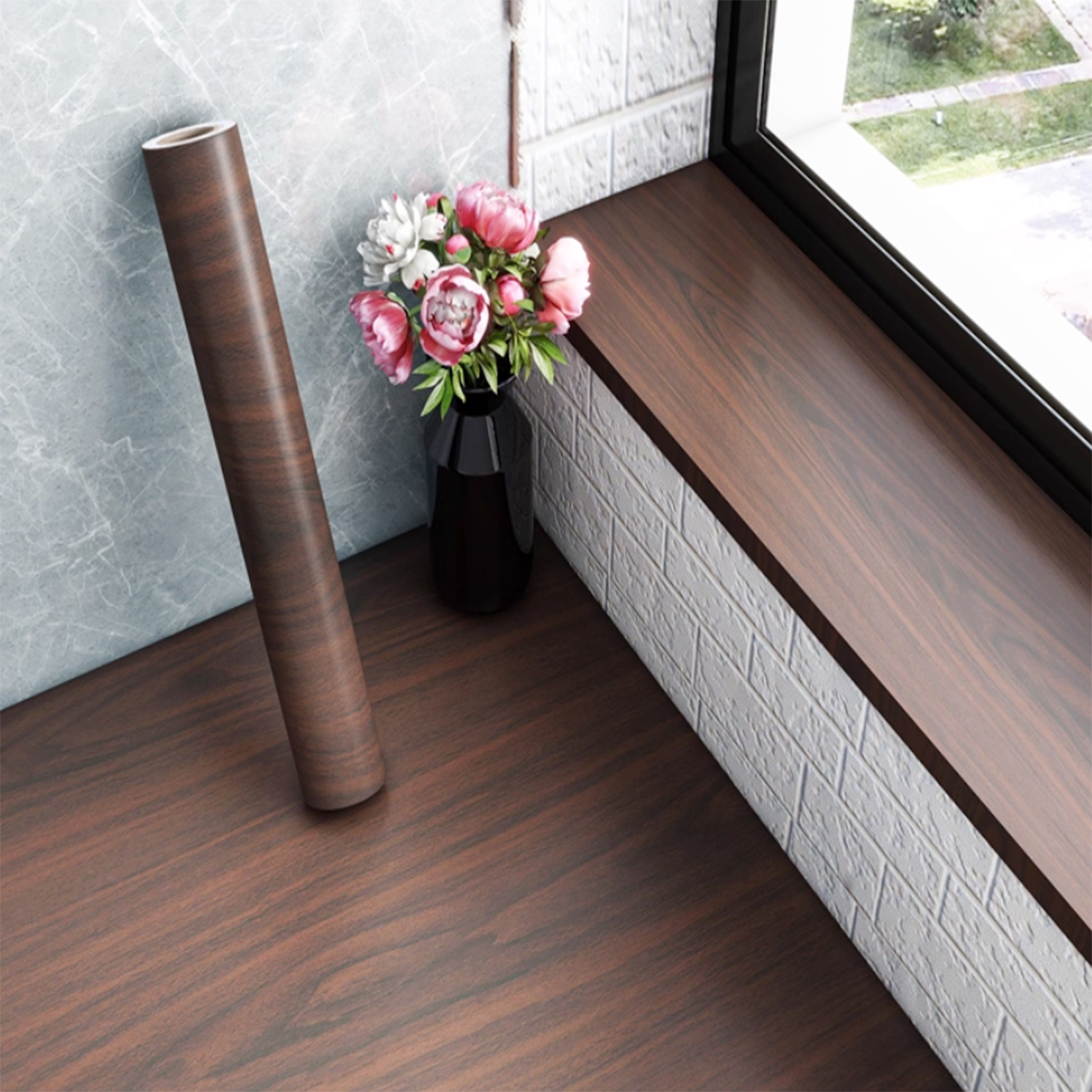 40CM Roll Material Wood Grain  - Vintage Fashion Wallpaper review and price