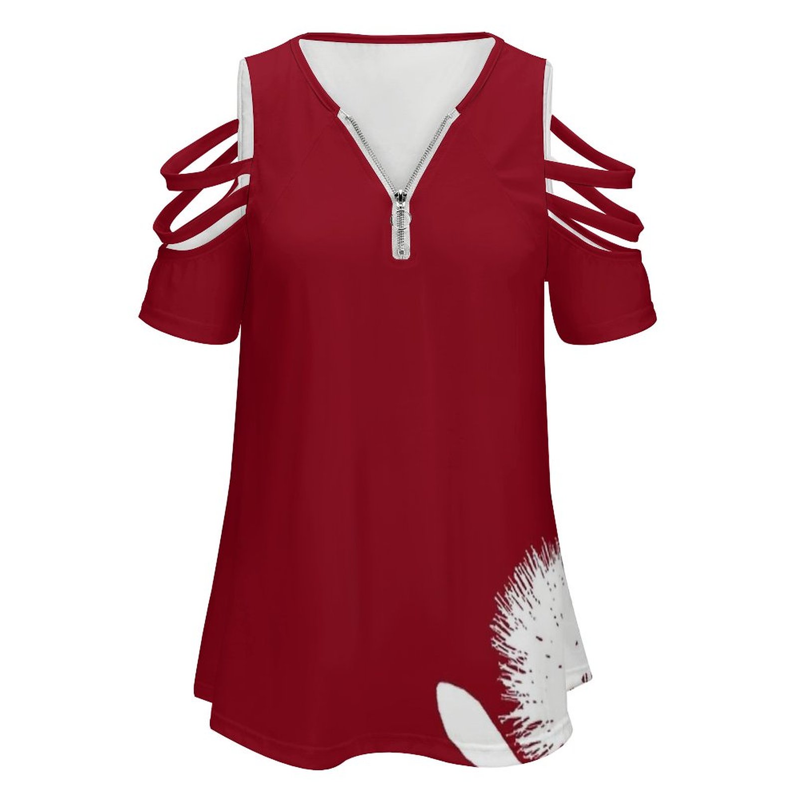 Pohutukawa-White On Red Women  - Vintage Fashion Nz review and price
