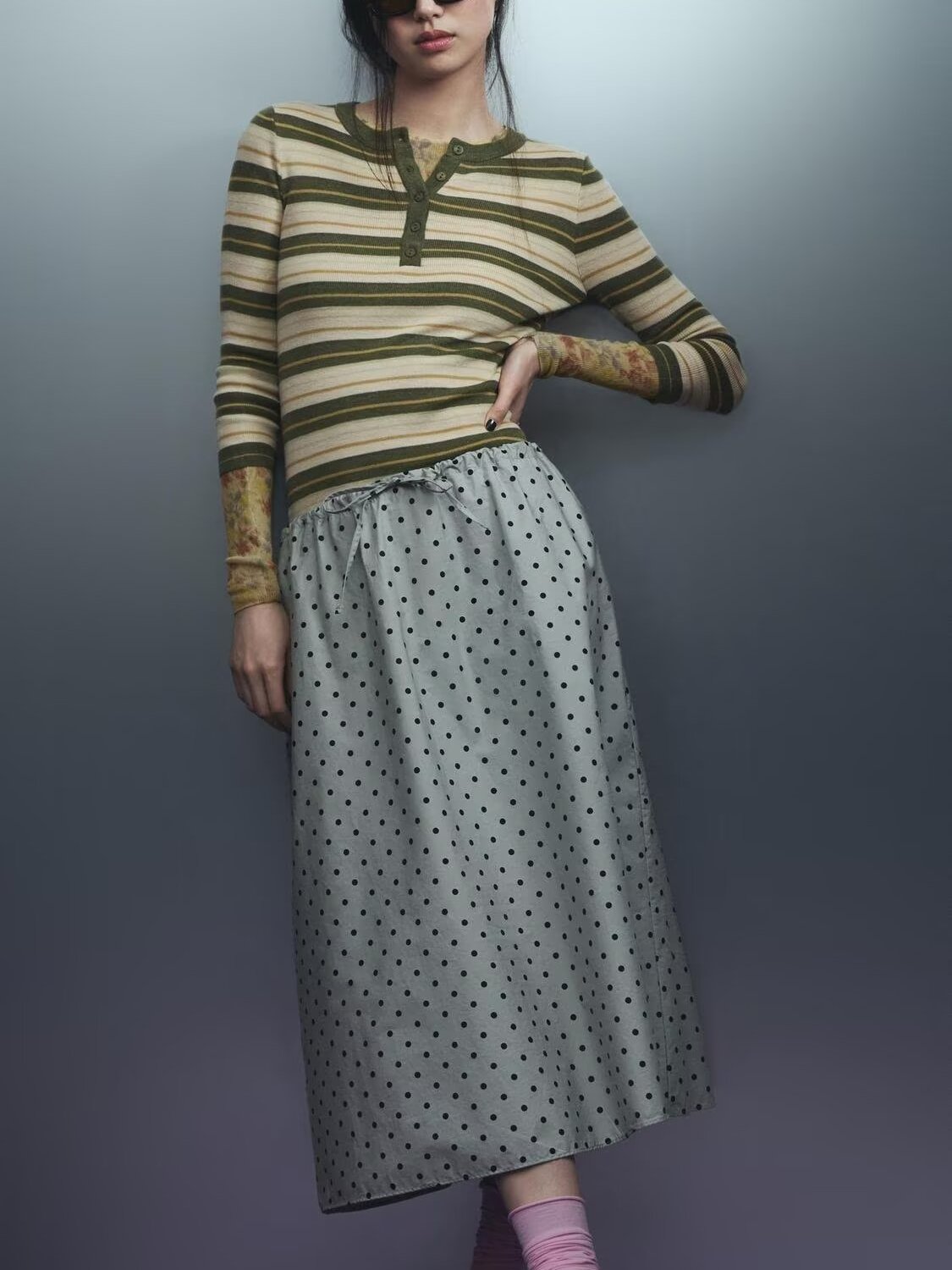 New Summer Long Midi Skirt Pol - Vintage Fashion Years review and price
