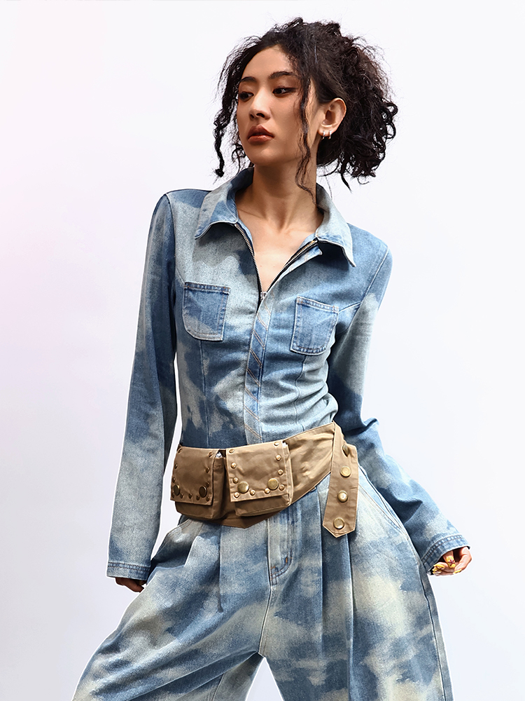 Cool Vintage Dyed Clouds Denim - Vintage Fashion Years review and price