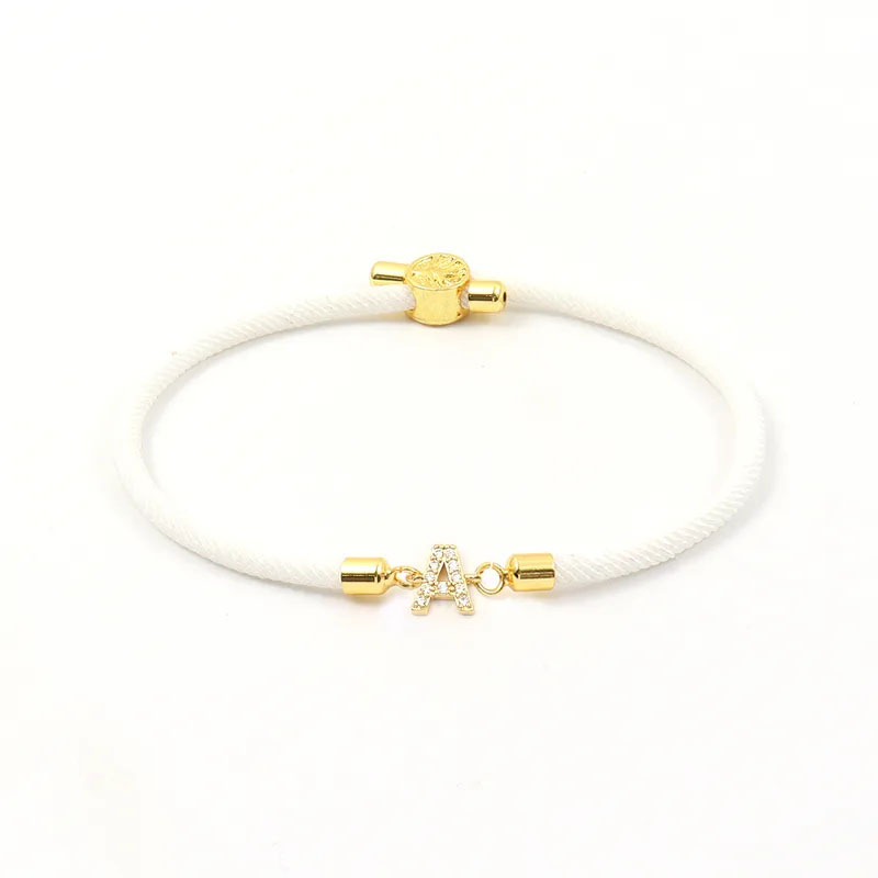 Adjustable White Cord Initial  - Z Vintage Fashion review and price