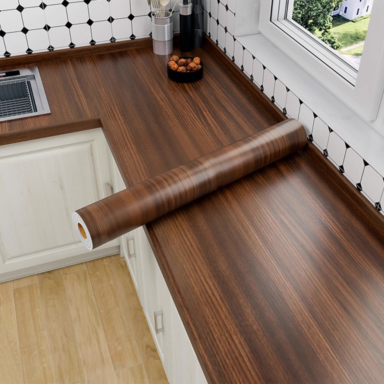 55/40cm Wood Grain Vinyl Wallp - Vintage Fashion Wallpaper review and price