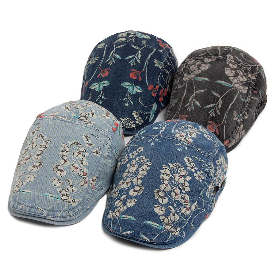 New Vintage Print Denim Beret  - Vintage Fashion Nz review and price