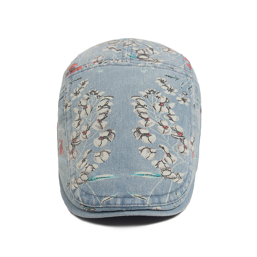 New Vintage Print Denim Beret  - Vintage Fashion Nz review and price