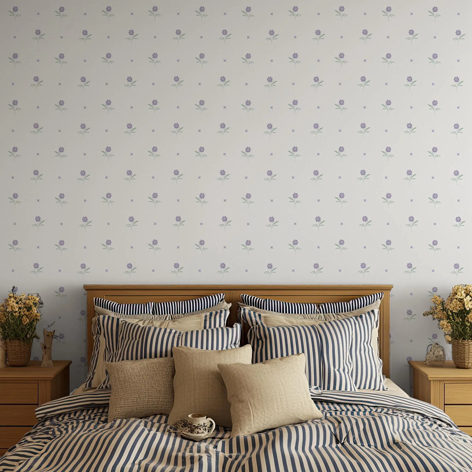 Light Floral Botanical Minimal - Vintage Fashion Wallpaper review and price