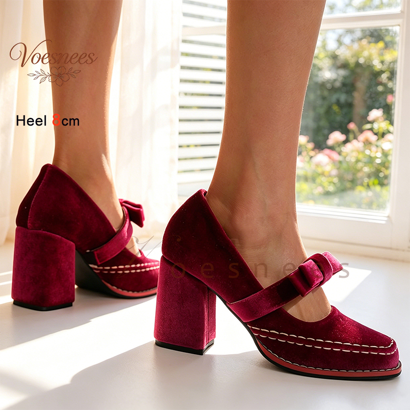 Women Burgundy Velvet Mary Jan - Vintage Slip Dress review and price
