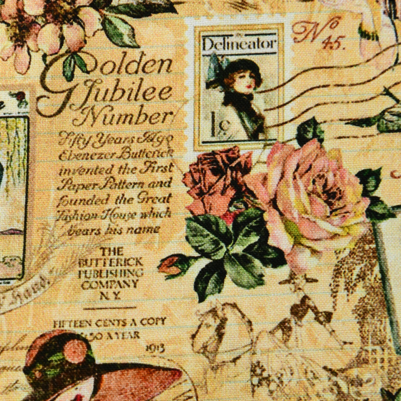 Vintage Retro Fabric Newspaper - Vintage Fashion Newspaper review and price