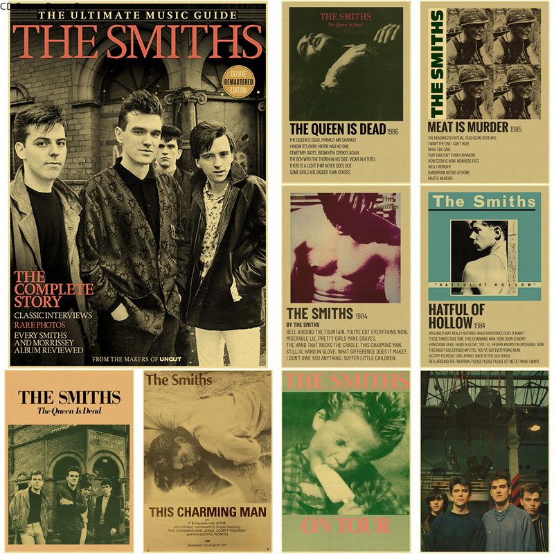 Rock Band The Smiths Retro Pos - Vintage Fashion Wallpaper review and price
