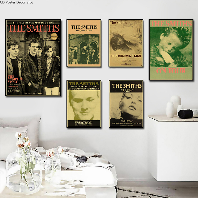 Rock Band The Smiths Retro Pos - Vintage Fashion Wallpaper review and price