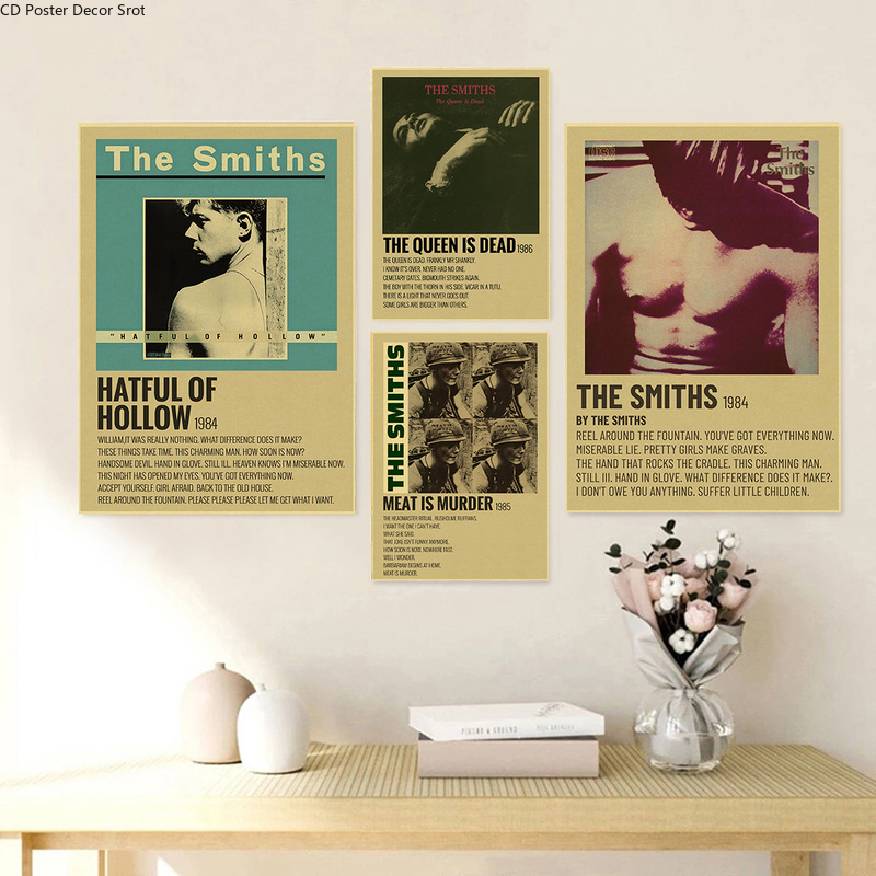 Rock Band The Smiths Retro Pos - Vintage Fashion Wallpaper review and price