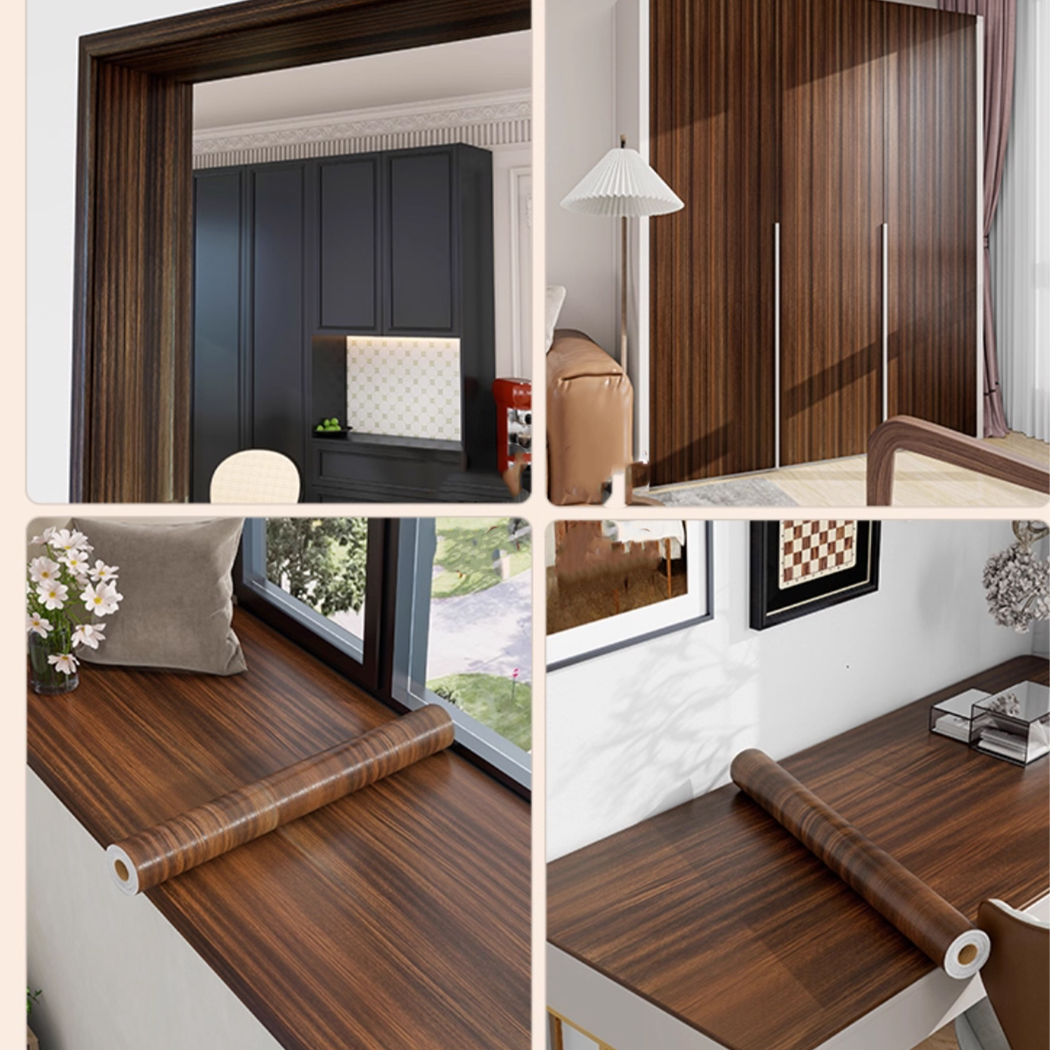 40CM Roll Material Wood Grain  - Vintage Fashion Wallpaper review and price