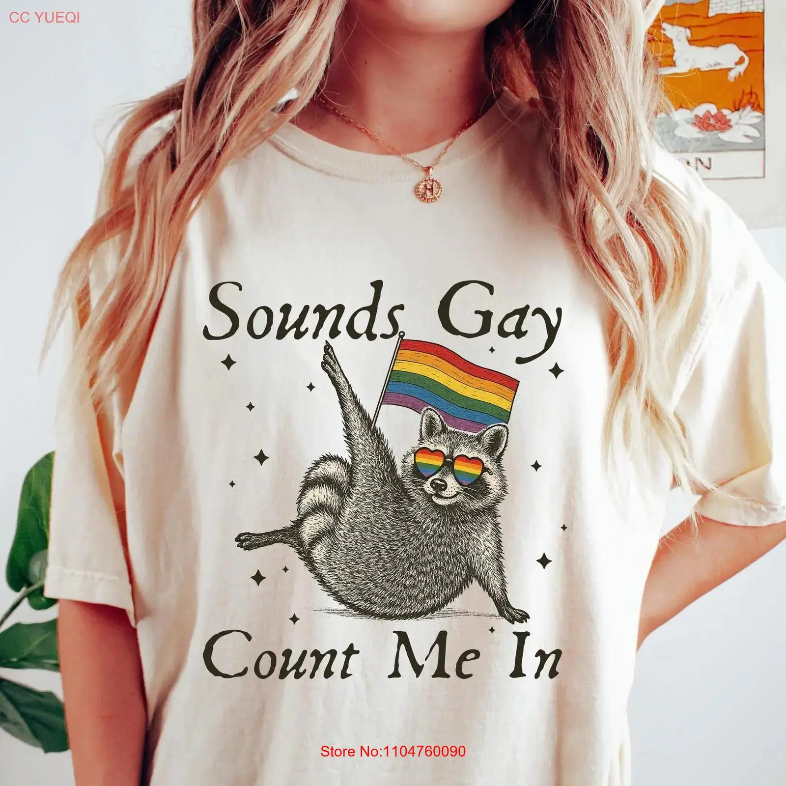 Sounds Gay Count Me In Raccoon - Vintage Fashion Community review and price