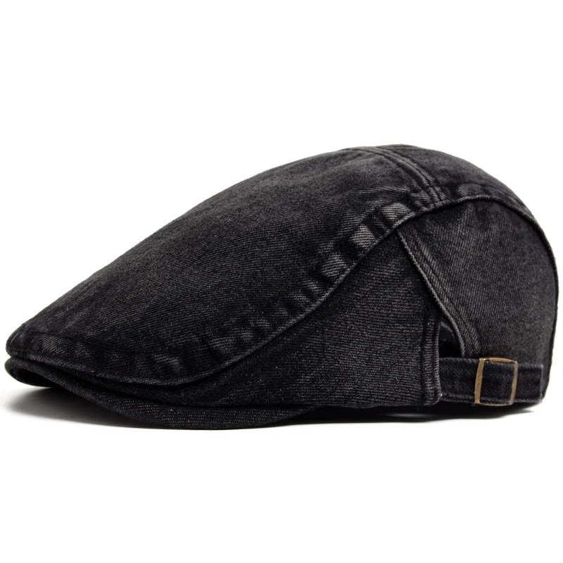 New Denim Cotton Beret Men Vin - Vintage Fashion Nz review and price