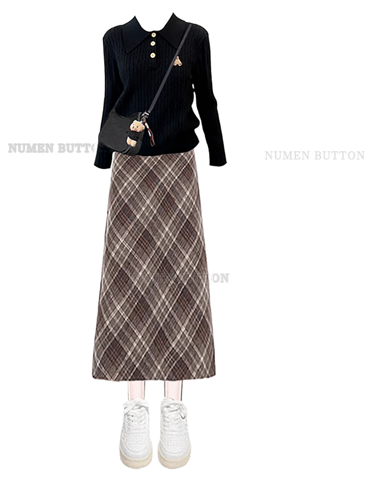 Autumn Winter Knitted Sweater  - Vintage Fashion Years review and price