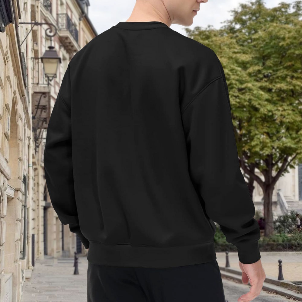 Men's Black Crew Neck Pullover - Vintage Fashion Nyc review and price
