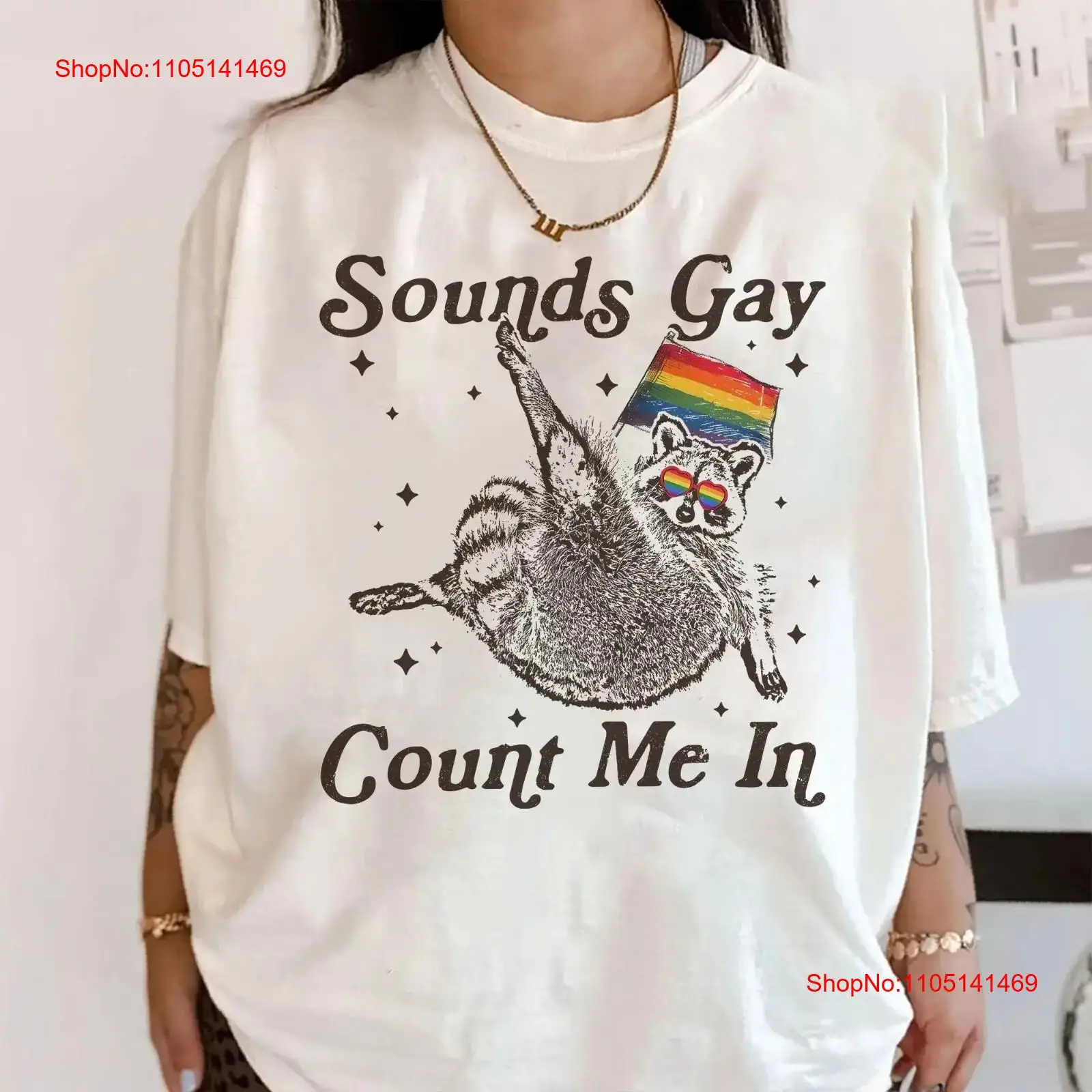 Sounds Gay Count Me In Racoon  - Vintage Fashion Community review and price