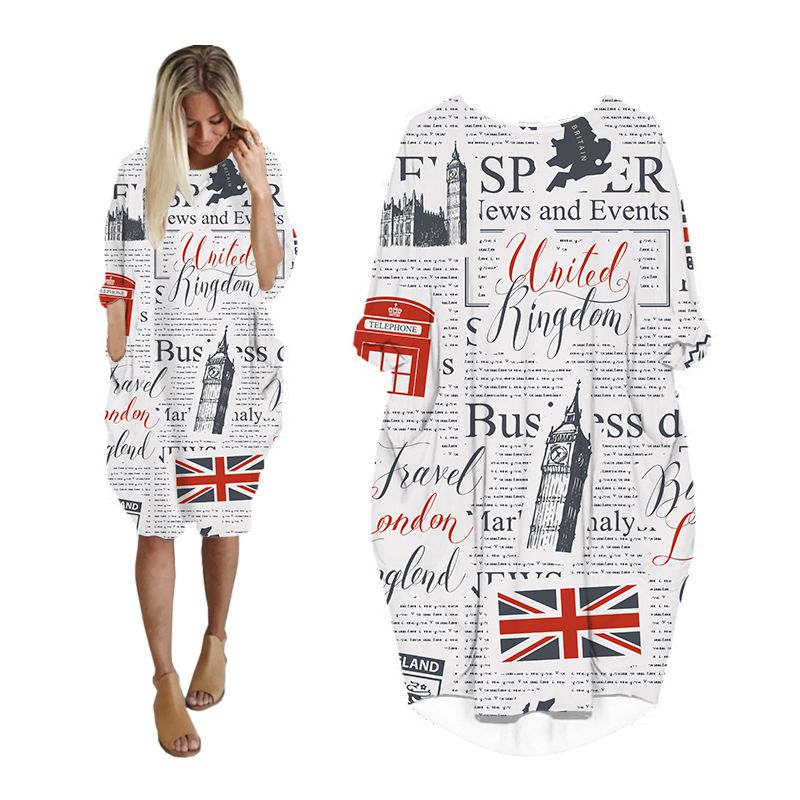 CLOOCL Newspaper Dress 3D Prin - Vintage Fashion Newspaper review and price