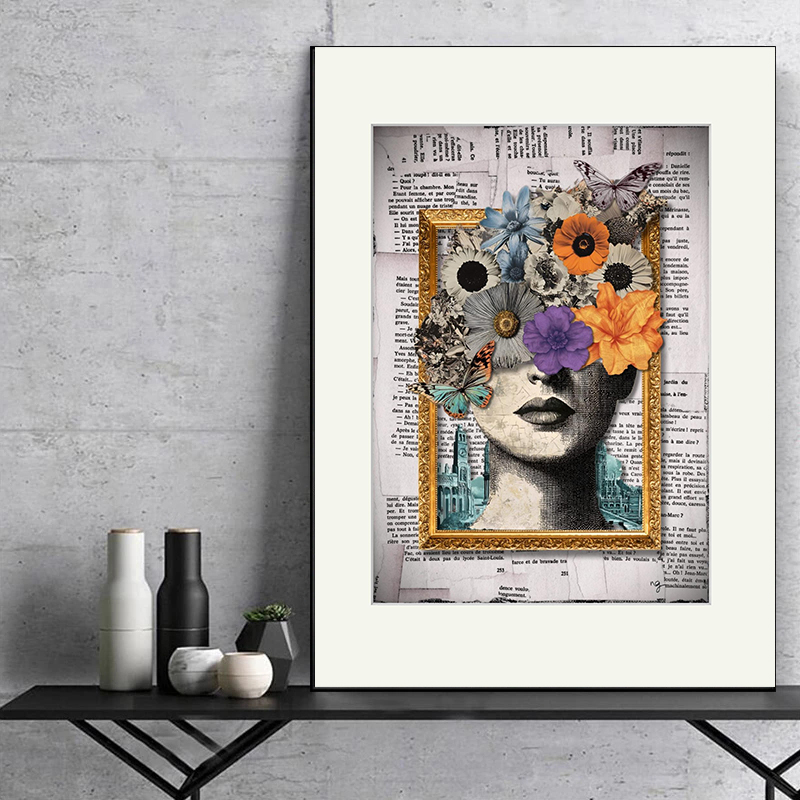 Vintage Old Newspaper Style Co - Vintage Vogue Fashion Poster review and price