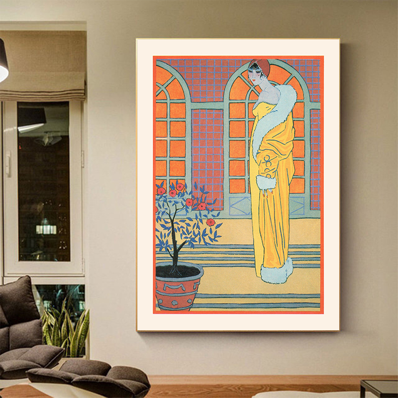 Vintage French Deco Art Illust - Vintage Vogue Fashion Poster review and price