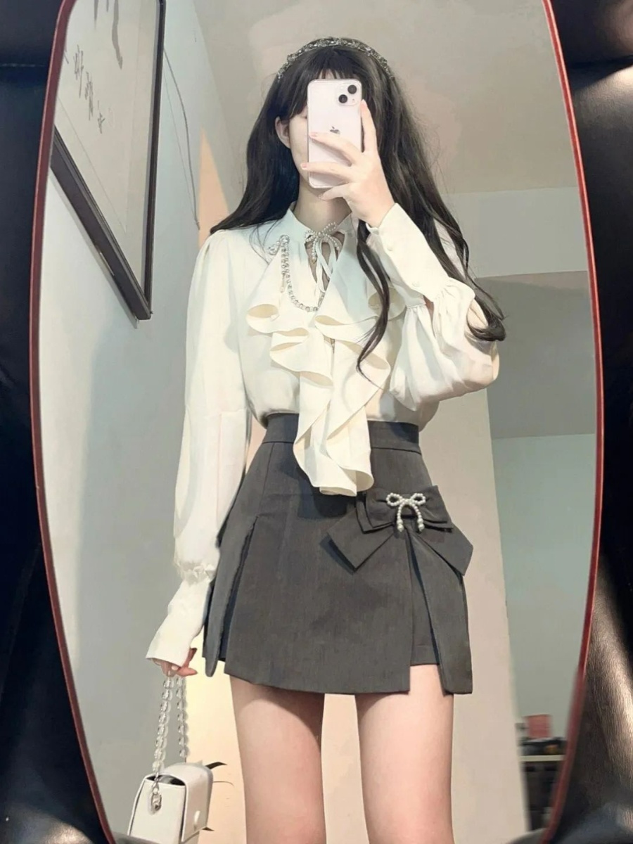 Elegant Vintage Long Sleeve Sh - Vintage Fashion Years review and price