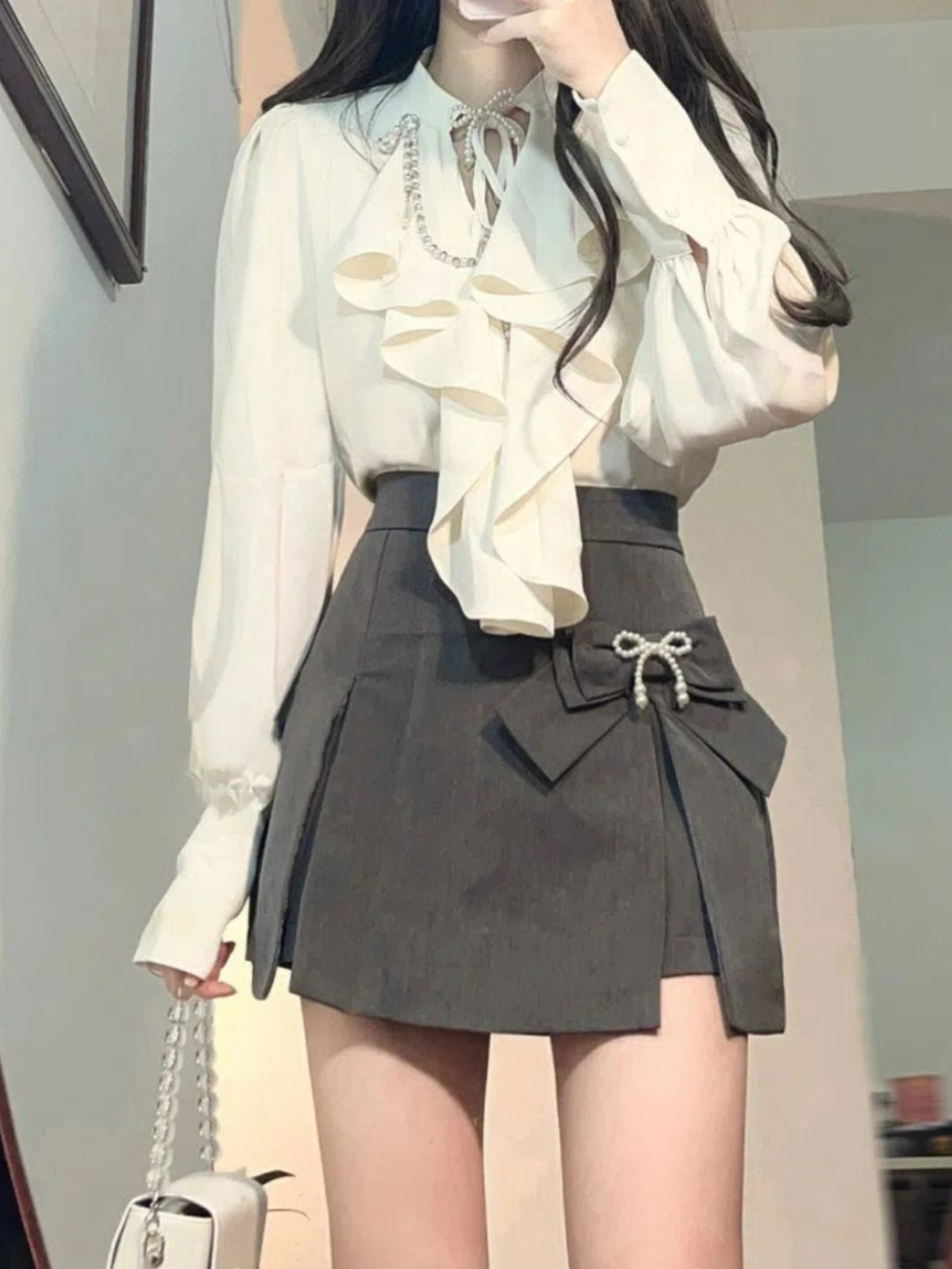 Elegant Vintage Long Sleeve Sh - Vintage Fashion Years review and price