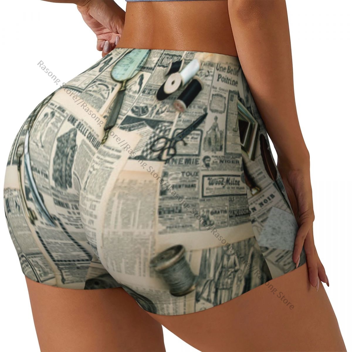 Women's Yoga Shorts Accessorie - Vintage Fashion Newspaper review and price