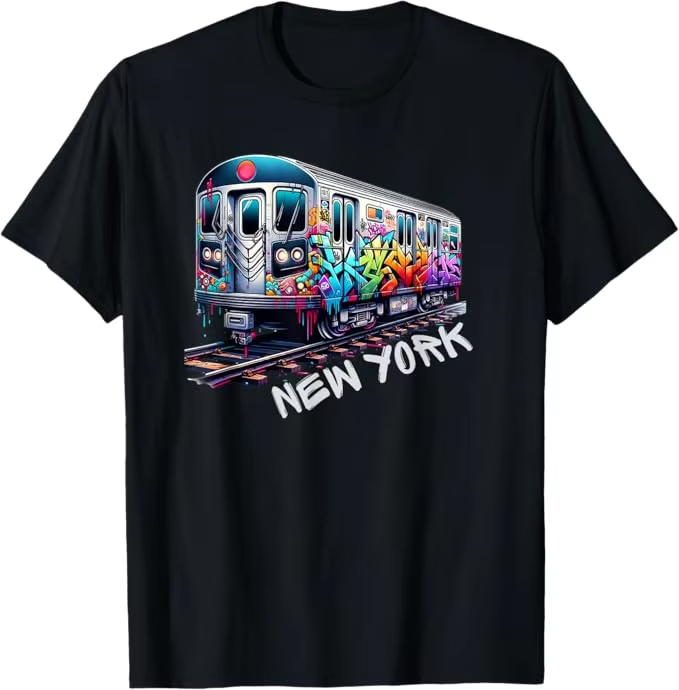 New York Train Graffiti Style  - Vintage Fashion Nyc review and price