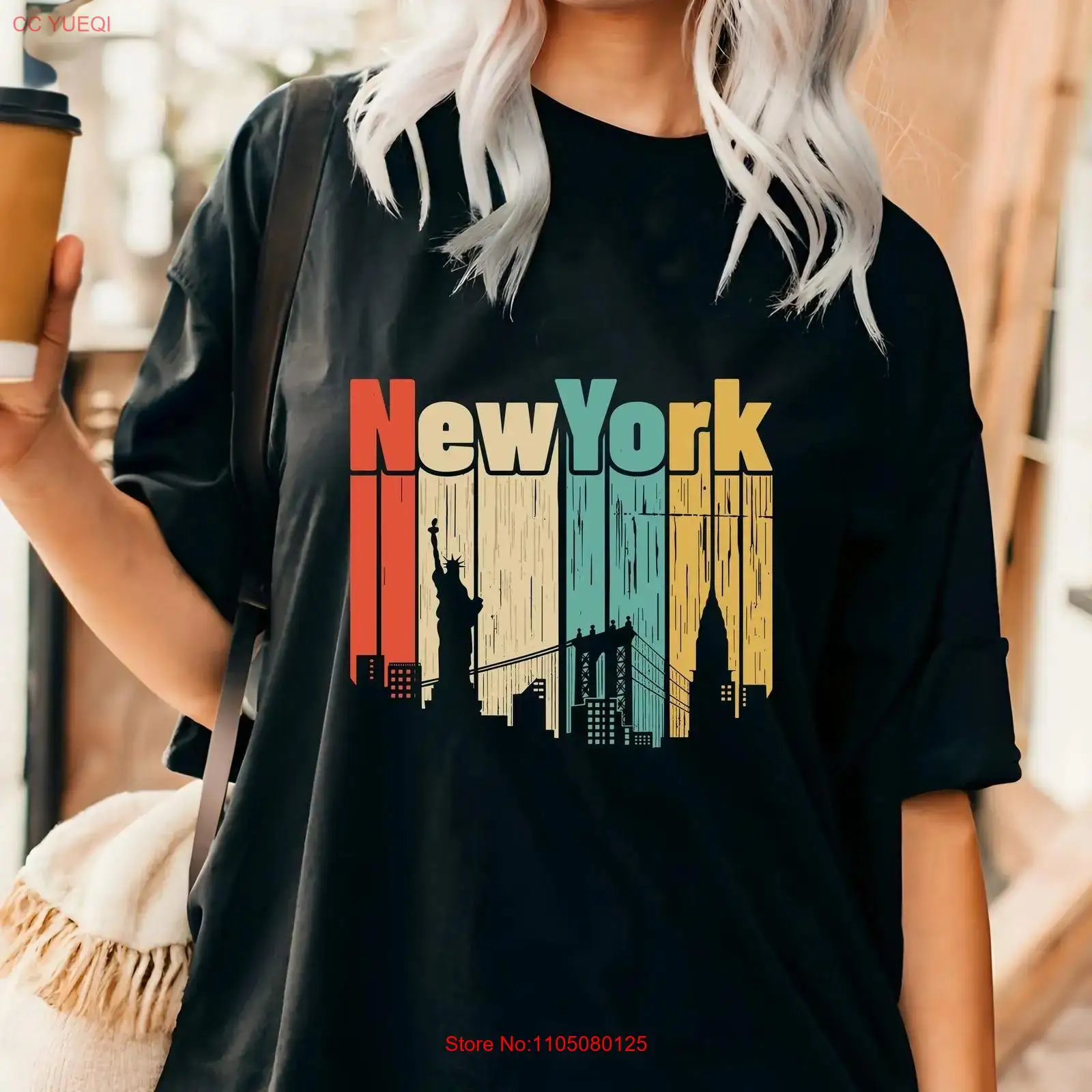 New York retro T shirt USA Tra - Vintage Fashion Nyc review and price