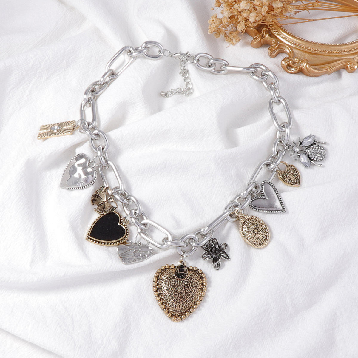 Z Vintage Necklace - Heart & B - Z Vintage Fashion review and price