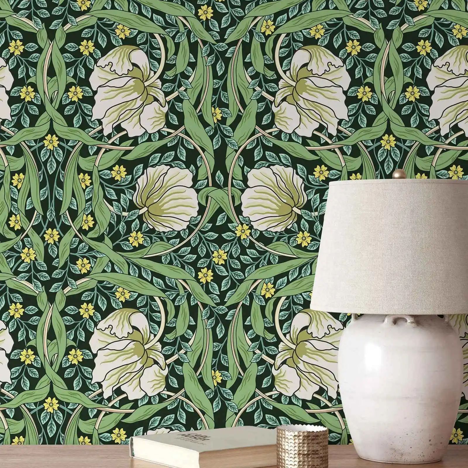 Green William Morris Wallpaper - Vintage Fashion Wallpaper review and price