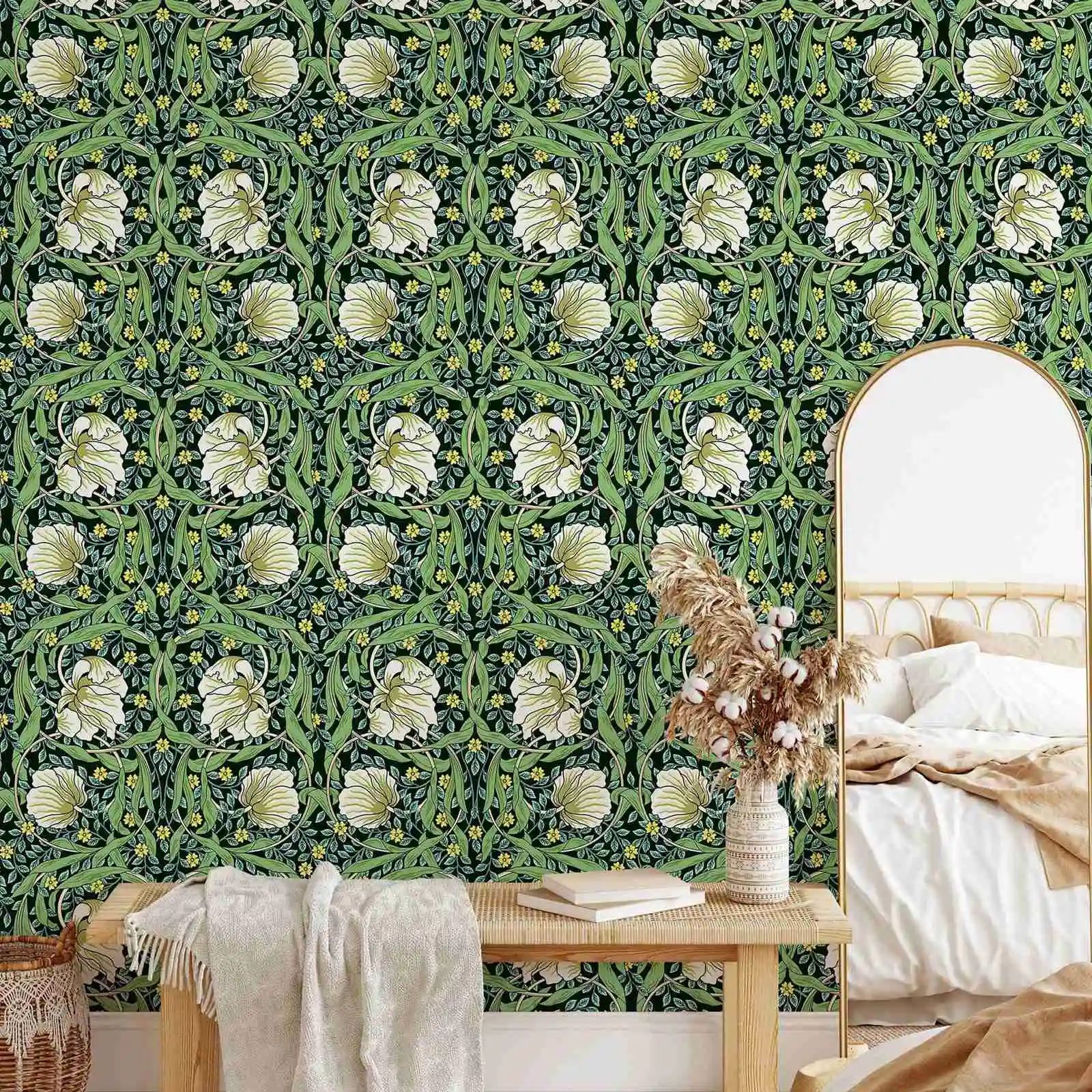 Green William Morris Wallpaper - Vintage Fashion Wallpaper review and price