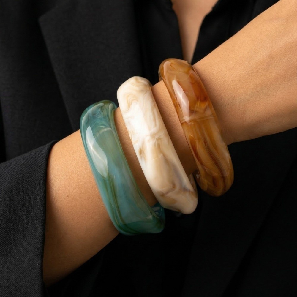 Wrist Jewelry Translucent Resi - Vintage Fashion Gen Z review and price